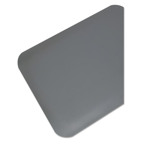 Guardian Floor Protection Antifatigue Mat, 60" L x 36" W, 0.5" Thickness, Solid PVC, Gray 44030550